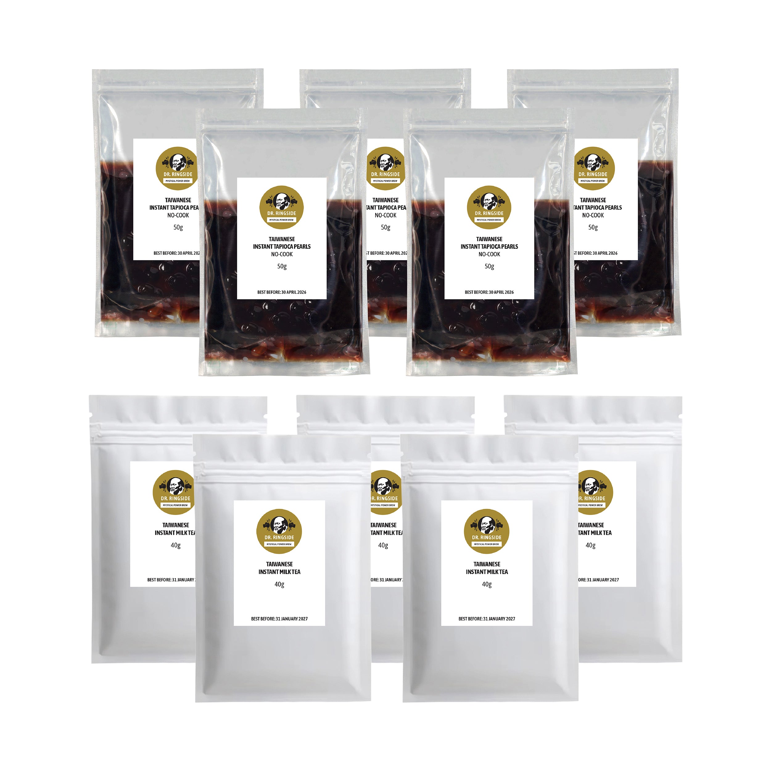 Instant Milk Tea and Tapioca Pearls (5-Pack - 500g)