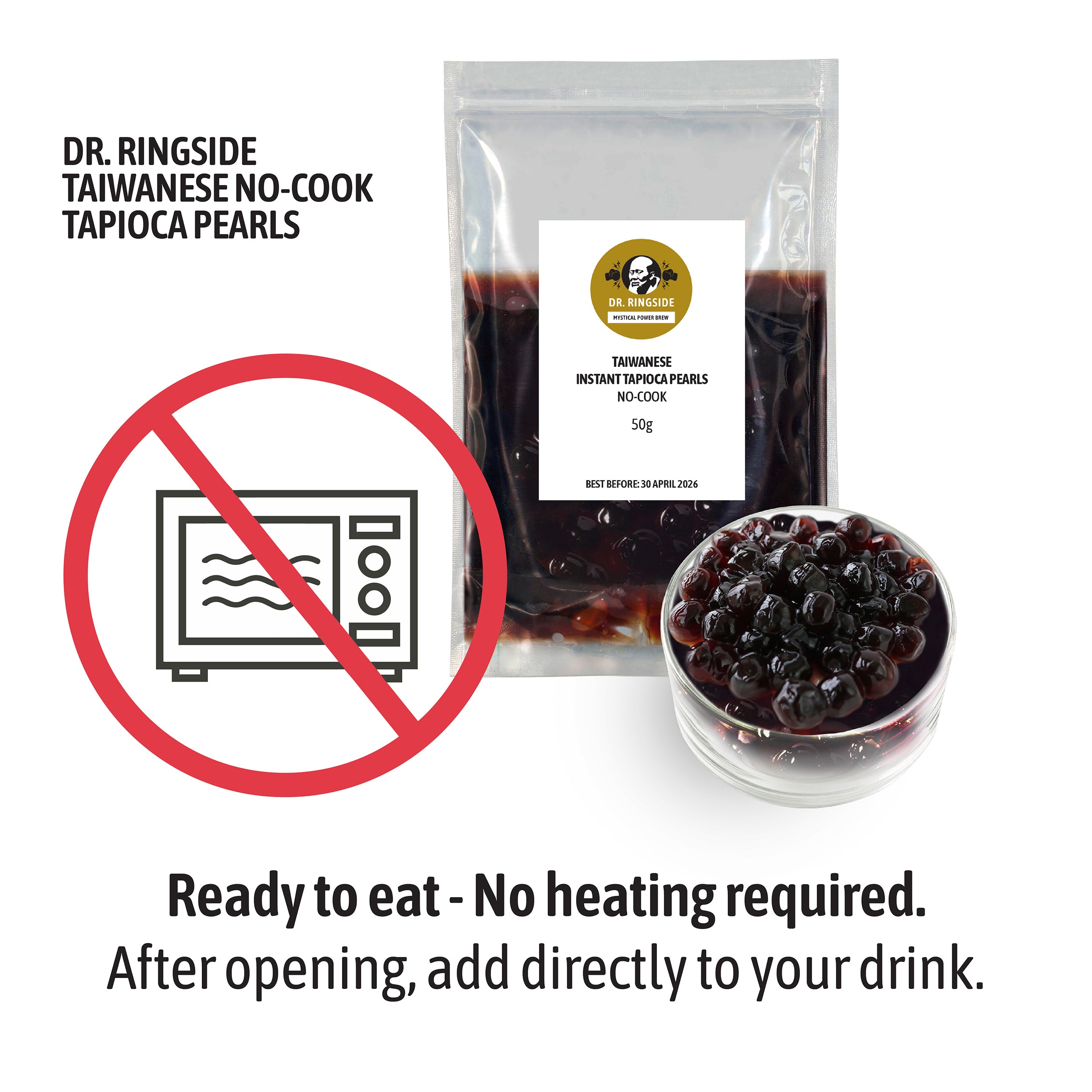 Instant Milk Tea and Tapioca Pearls (5-Pack - 500g)