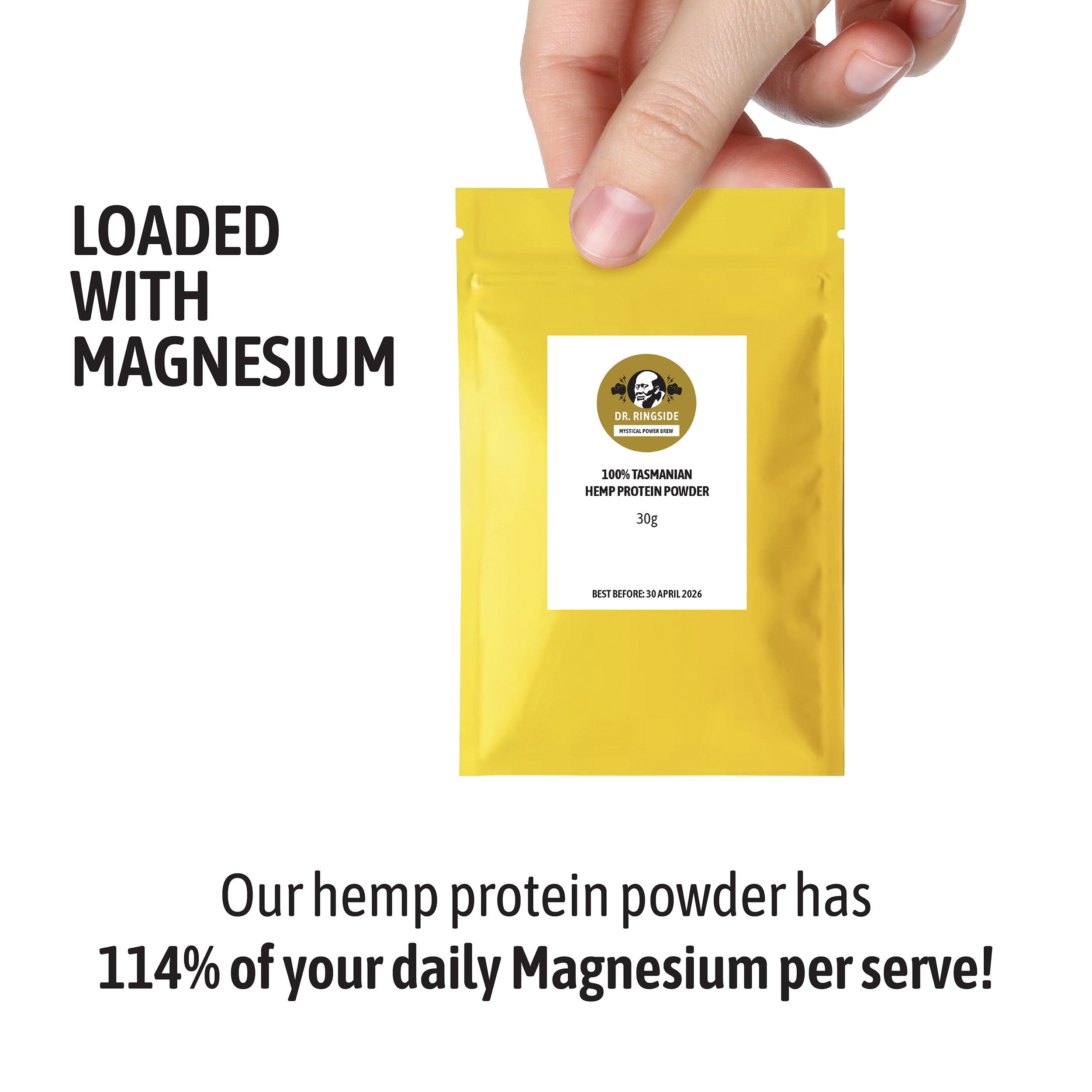 100% Tasmanian Hemp Protein (5-Pack - 155g)