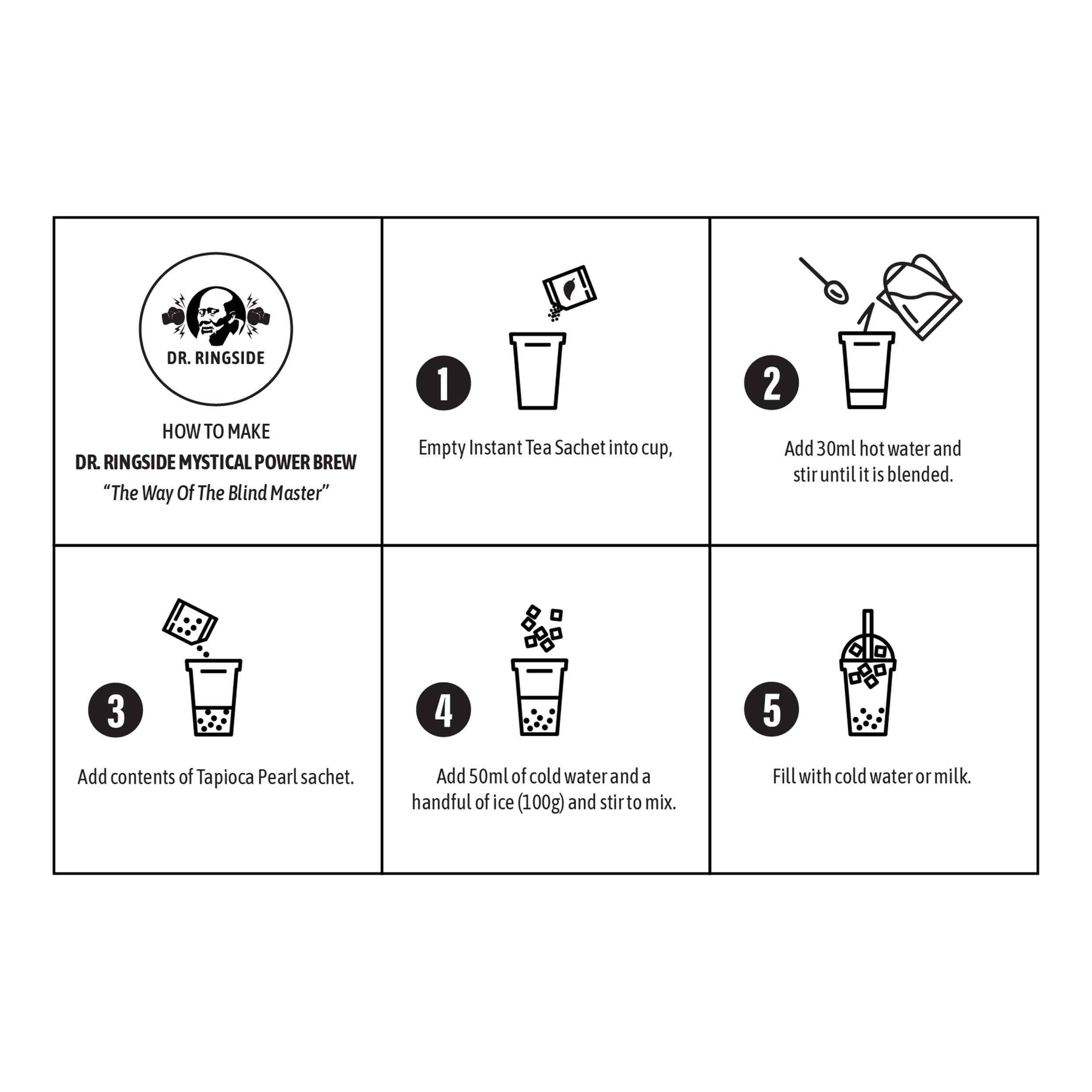 Instant Milk Tea and Tapioca Pearls (5-Pack - 500g)